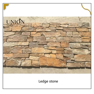UNION DECO Natural Quartzite Stacked Stone Wall Corner Stone