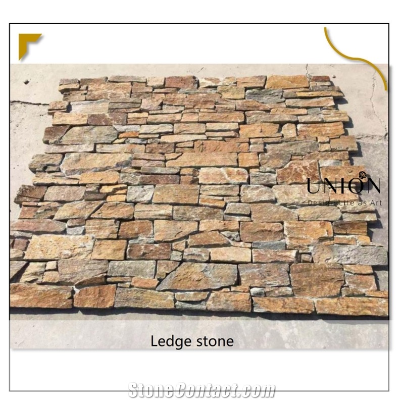 UNION DECO Natural Quartzite Stacked Stone Wall Corner Stone