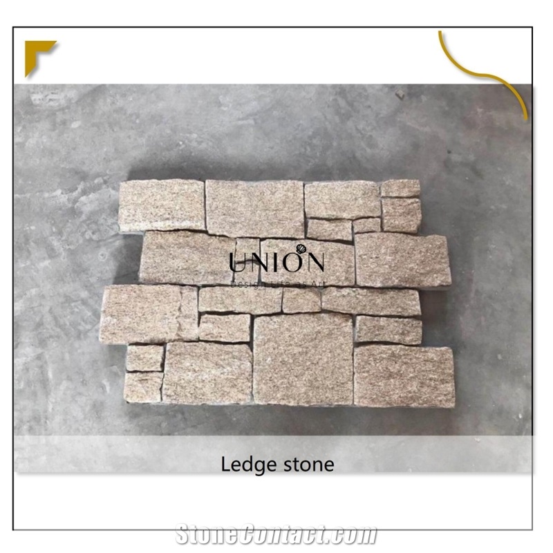 UNION DECO Tiger Skin Yellow Cladding Stone Granite Stone