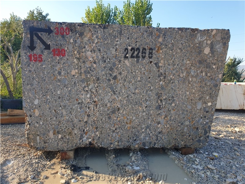 Terrazo Black Marble Blocks