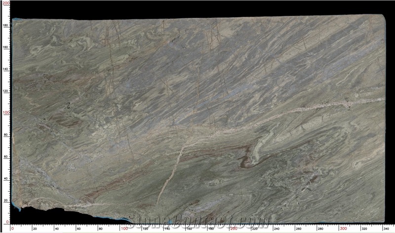 Nuvolato Blue Quartzite Slab