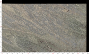 Nuvolato Blue Quartzite Slab