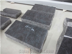 Bahama Blue Granite Cemetery Loss Marker