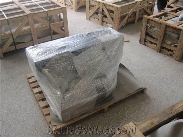 Black Granite Custom Angel Monument 03