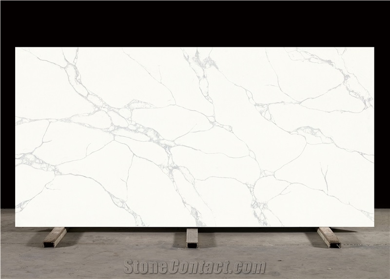 Calacatta Quartz Snow White Quartz Slabs And Tiles