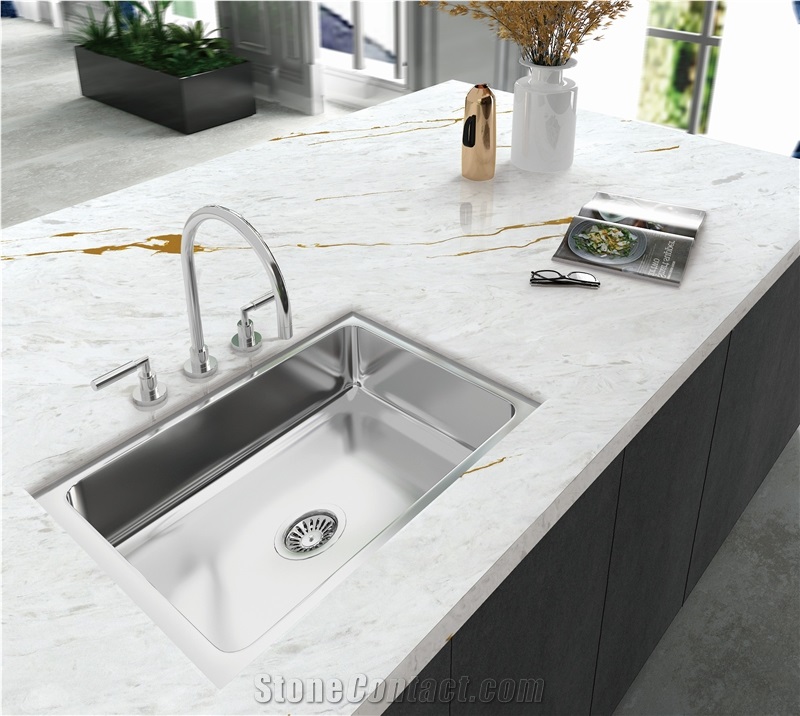 Calacatta Vagli Extra Quartz Slabs Factory