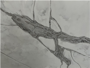 Calacatta White Quartz Slabs  SKY-001 Artificial Stone Slab