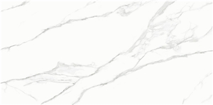 Gilded White Sintered Stone Floor Tiles