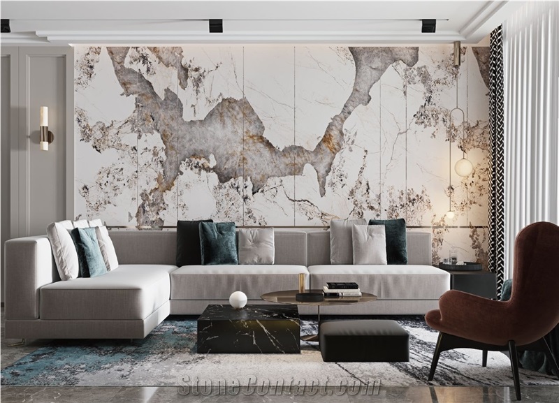 Pandora Sintered Stone Vertical Endmatch Wall Door Tiles