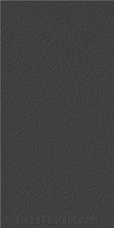Space Black Sintered Stone Wall Rugged Matt