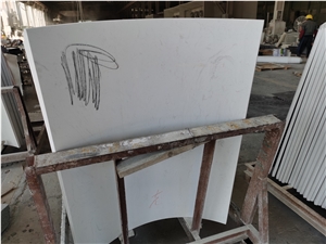 Ariston White Marble Hollow Column Panel