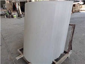 Ariston White Marble Hollow Column Panel