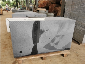 Basalt Kerbstone, Black Basalt Block Side Stone