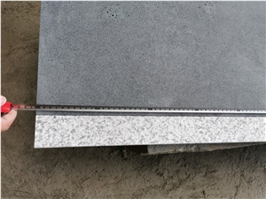 Black Basalt Stairs With Granite Insert Garden Steps
