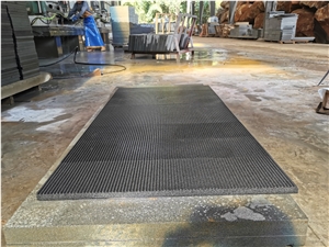 Black Stone Hainan Black Basalt Broken Axe Finished Pool Paver