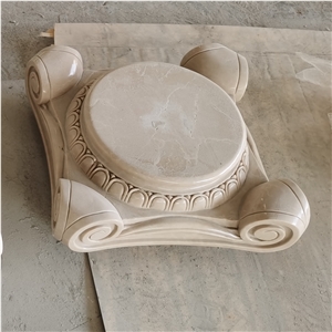 Customize Carved Column Base Stone Pillar Tops