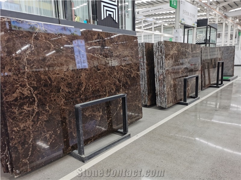 Dark Emperador Slabs Source Factory Supply Kitchen Floor