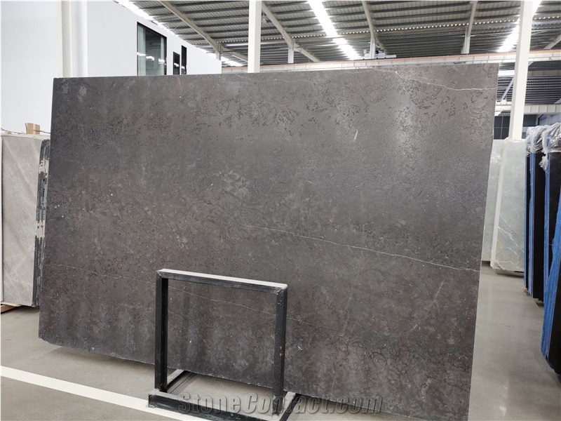 Earl Grey Leather Slab,Silk Emperador Silver Shadow Marble