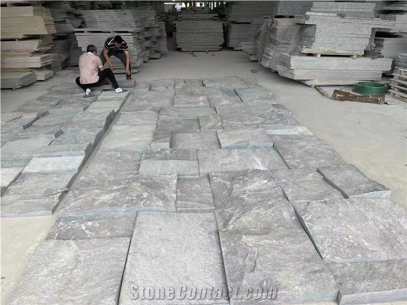 G654 Split Face Mushroomed Stone Garden Wall Tiles