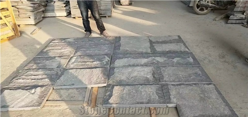 G654 Split Face Mushroomed Stone Garden Wall Tiles
