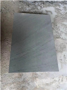 Green Color With Vein Sandstone Wall Floor Tiles