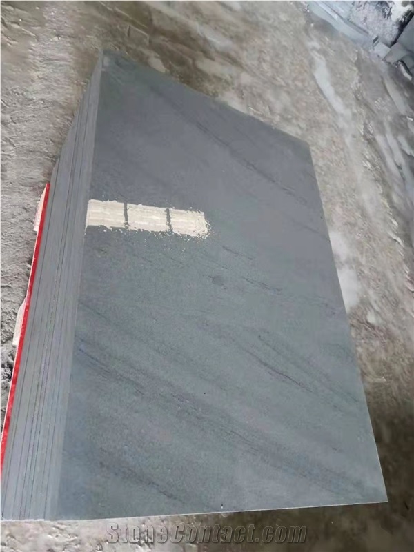 Green Color With Vein Sandstone Wall Floor Tiles