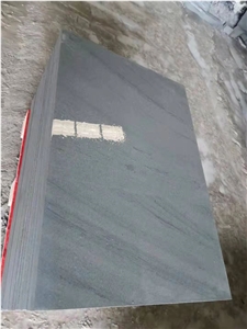 Green Color With Vein Sandstone Wall Floor Tiles