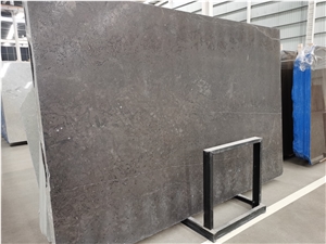 Hermes Grey Leathered Surface Finished Big Slab Marble Tiles