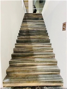 Lafite Yinxun Palissandro Marble Myanmar Stone Stair