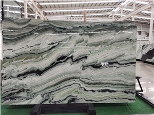Nice Green Marble Slabs For TV Wall Background
