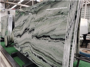 Nice Green Marble Slabs For TV Wall Background