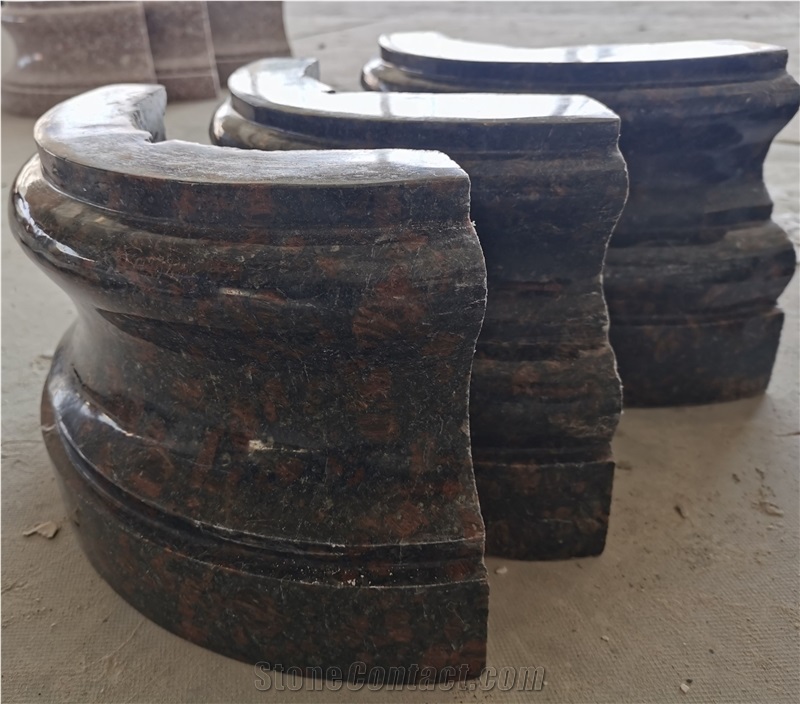 Tan Brown Granite Hollow Column Base