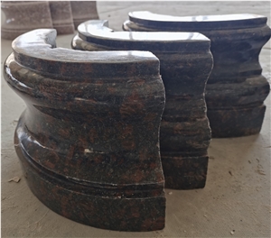Tan Brown Granite Hollow Column Base