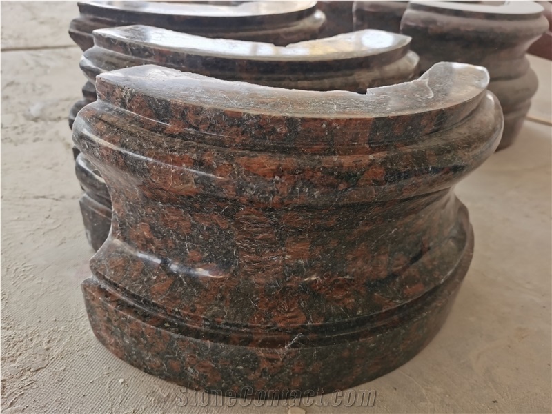 Tan Brown Granite Hollow Column Base