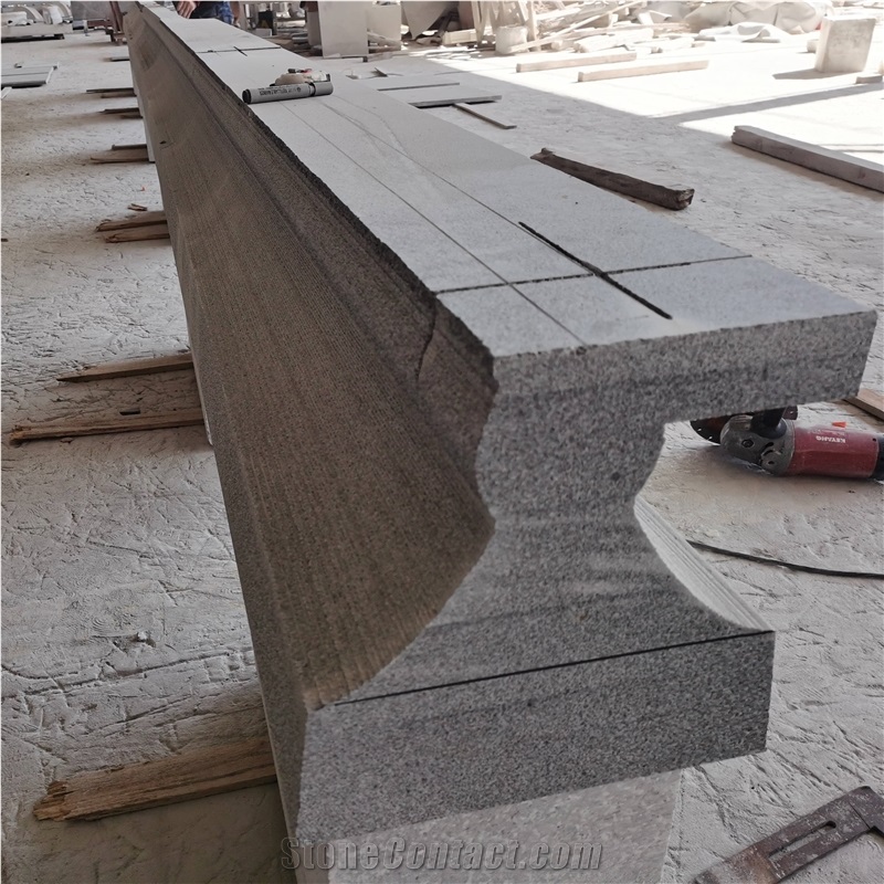 Wall Coping Black Granite G654 Stone Finials