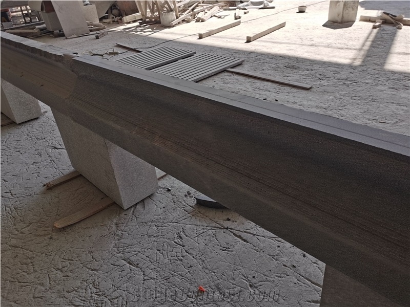 Wall Coping Black Granite G654 Stone Finials