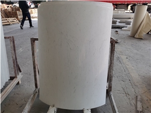 White Marble Hollow Column Stone Pillar