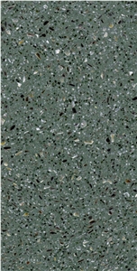 Artificial Stone Chinese Terrazzo Slab Tile Hunlunbuir Green