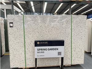 Top Quality Artificial Stone White Color Cement Terrazzo Tile