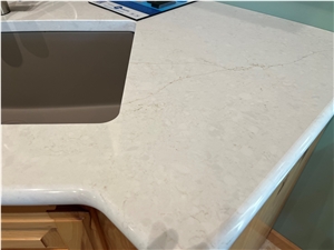 Calacatta Karmelo Q Quartz Kitchen Countertop