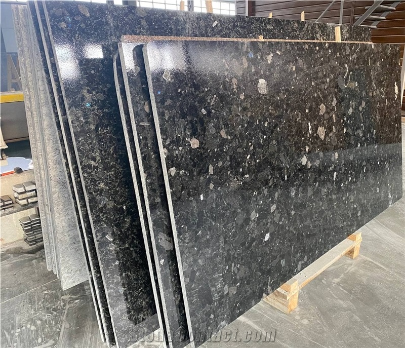 Volga Blue Granite Headstone