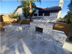 Polar White Marble Ledgestone