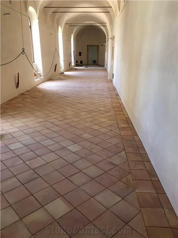 Italian Handmade Terracotta Squared Tiles