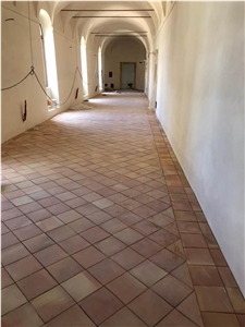 Italian Handmade Terracotta Squared Tiles