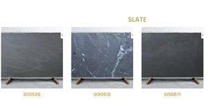 Preta Ardosia Black Slate Slabs