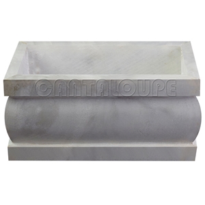 Coffin Cremation  Urn White Marble