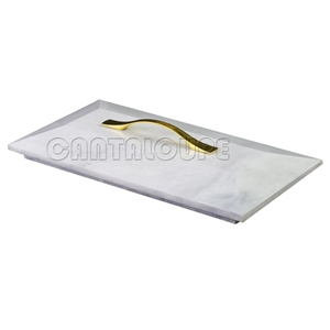 Coffin Cremation  Urn White Marble
