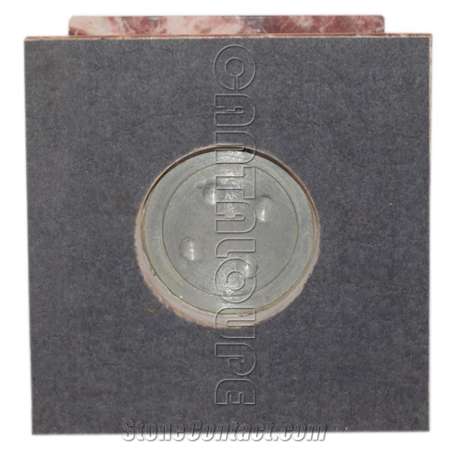 Rosso Delicato Natural Stone Pagoda Cremation Urn