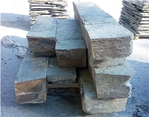 Kavala Slate Solid Block Garden Stepping Stone
