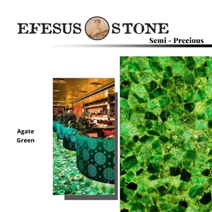 Green Agate Semiprecious Stone